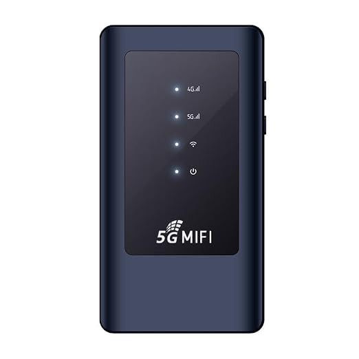 MatLogix 5G Wireless Dongle with All 4G/ 5G SIM Network Support | Plug & Play 5G Data Card with up to 2.7 Gbps & 4400mAh Rechargeable Battery WiFi Hotspot.