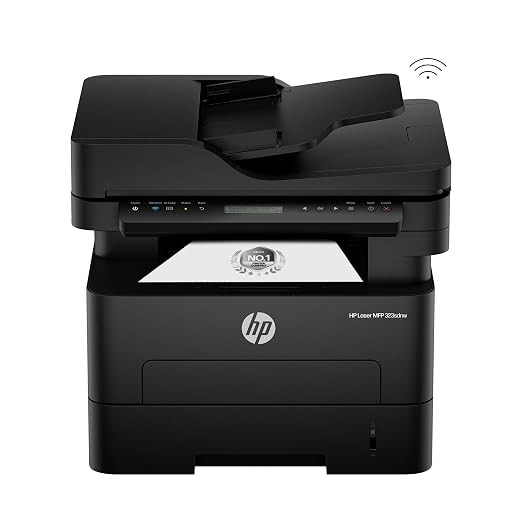 HP 323sdnw Auto Duplex WiFi Laser Printer (New Launch) with ADF, Print Scan Copy, LCD Display, 30 PPM, 256 MB Memory, Black