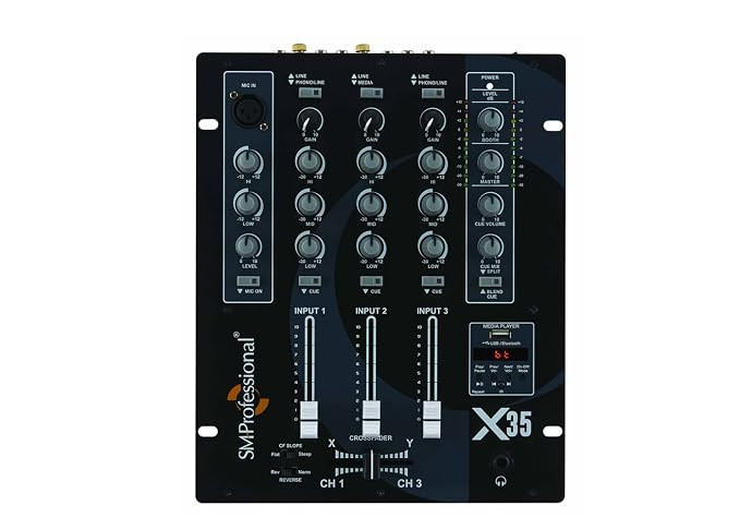 X-35 studiomaster 4 channel DJ mixer.