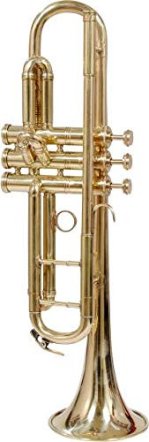 Golden Trumpet | Brass Wind Musical Instrument For Music Practice.