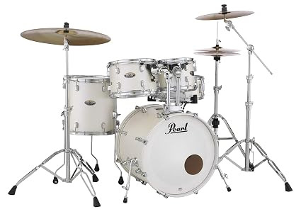 Pearl, Drum Set, DMP, 5 Pcs, Hybrid Shell Pack -White Satin Pearl DMP925SP/C (229)