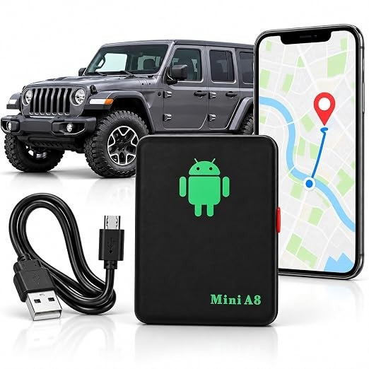 Kresal Mini GPS Tracker, Portable Real-Time GPS Locator for Vehicles, Cars, Kids, Persons, Assets - Hidden Tracking Device with Geo-Fence/Vibration Alarm Personal Tracking
