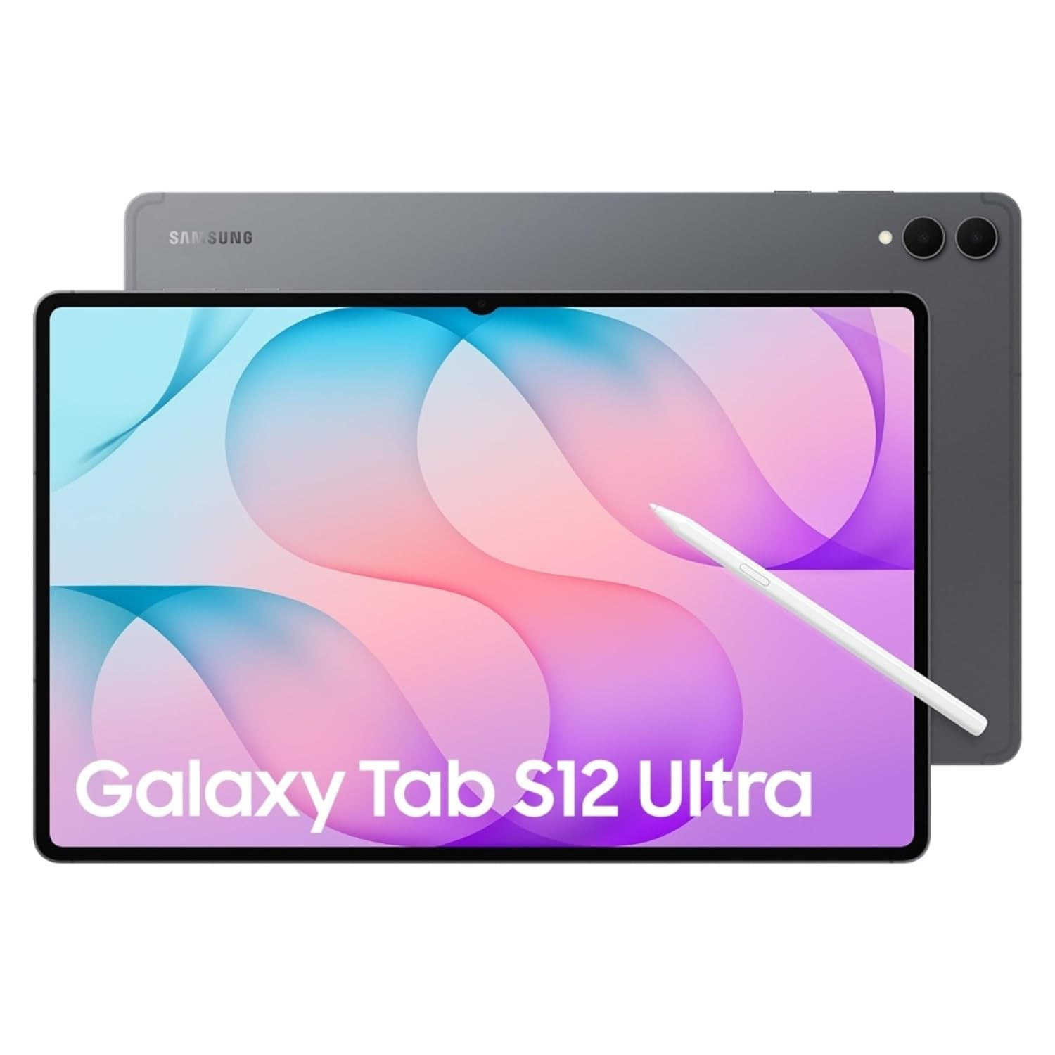 Samsung Galaxy Tab S12 Ultra, 14.6-inch Dynamic AMOLED 2X Display, 12GB RAM, 256GB Storage, Wi-Fi, Quad Speakers, Hexagonal S Pen Included, Gray, AI Enabled.