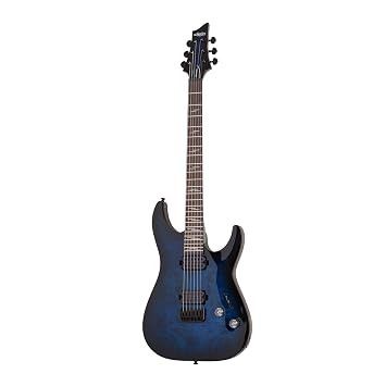 Schecter Omen Elite-6 Electric Guitar - See Thru Blue Burst