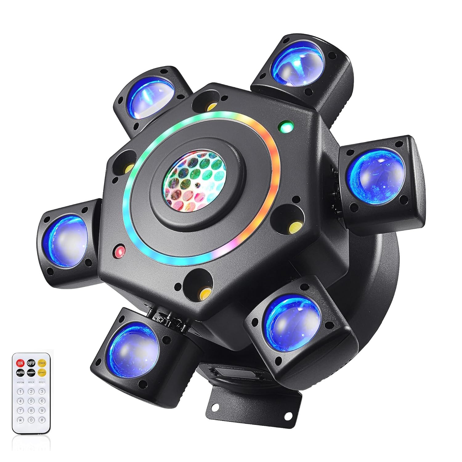 DJ Lights for Parties RGBW Beam Moving Head Stage Lights LED Rotating Starlight Beam Stage Lighting for Weddings (6 Arms)