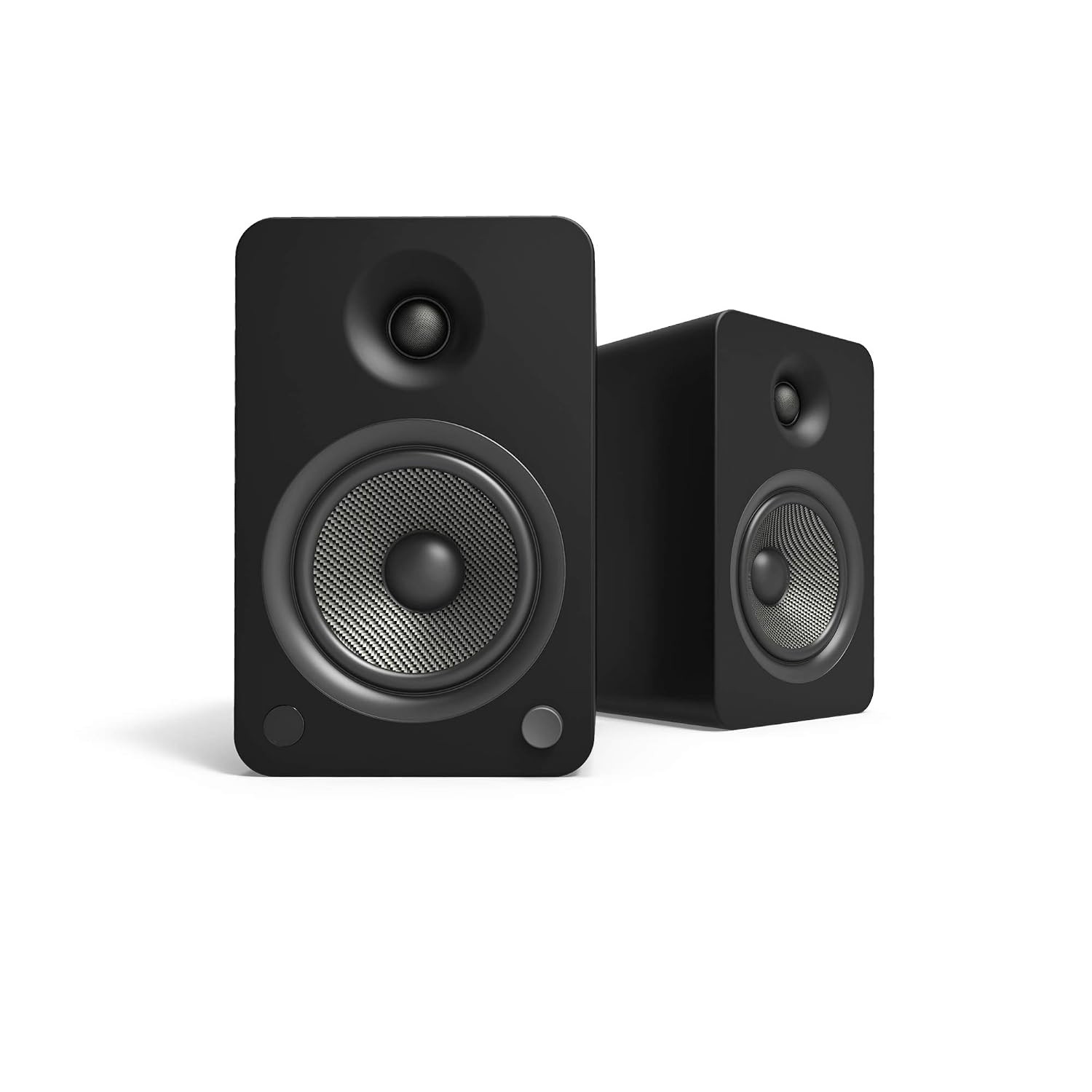 Kanto YU6 Powered Speakers with Bluetooth and Phono Preamp - Matte Black.