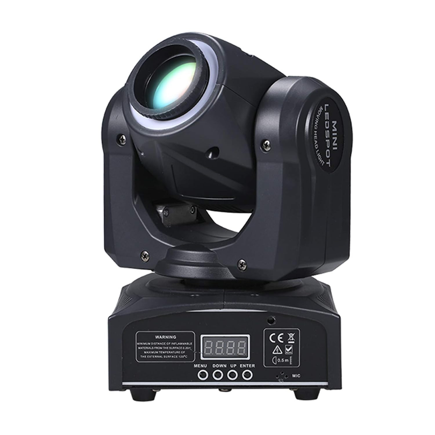 60W Power RGBW LED Moving Heads Stage Light 4 Lighting Corded Electric Patterns DMX512 Beam Spotlight 14/16 Channel Auto-Run Voice-Activated for DJ Disco Wedding Party Dance Bar Lighting,Black