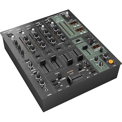 Behringer DJX900USB PRO Mixer Professional 5-Channel DJ Mixer with Optical VCA Crossfader, Digital Effects and USB Interface