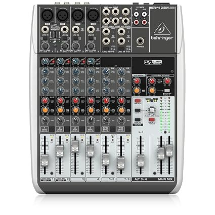Behringer Q1204USB Premium 12-Input 2/2-Bus Mixer with XENYX Mic Preamps and Compressors